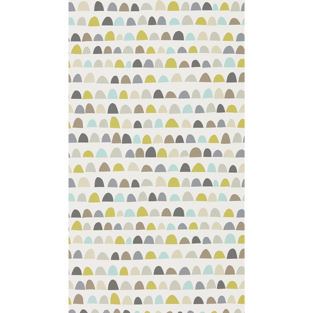 Priya Wallpaper 111296 by Scion in Mist Pear Pewter